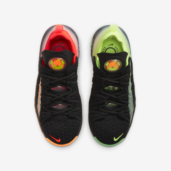 Giày Nike LeBron 18 GS 'Black Crimson Volt' CW2760-009 - Ảnh 4