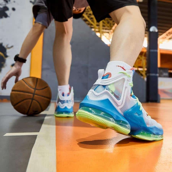 Giày Nike LeBron 19 'Blue Green White' DC9341-400 - Ảnh 2