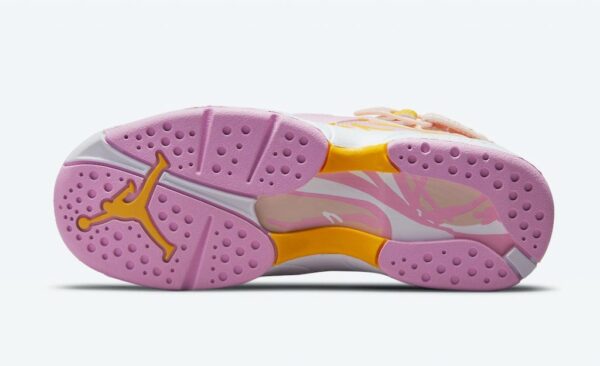 Giày Nike Air Jordan 8 Retro GS 'Light Arctic Pink' 580528-816 - Ảnh 3