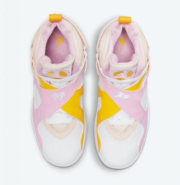 Giày Nike Air Jordan 8 Retro GS 'Light Arctic Pink' 580528-816 - Ảnh 5