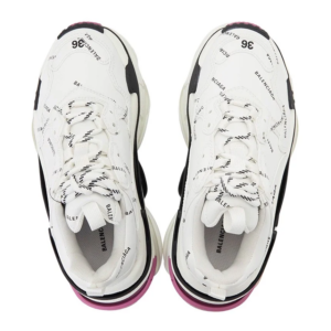 Giay Balenciaga All Over Logo Triple S 'White' 524039-W2FA4-9155