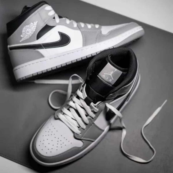 Giày Nike Air Jordan 1 Mid 'Light Smoke Grey' 554725-078 - Ảnh 5
