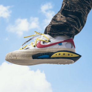 Giay Nike Off White x Blazer Low 'White University Red' DH7863-100