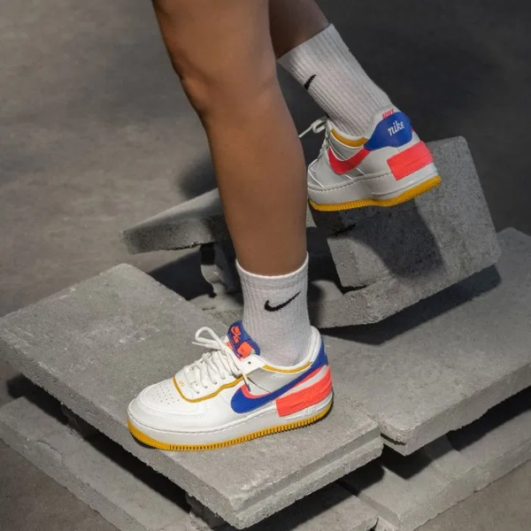 Giày Nike Wmns Air Force 1 Shadow 'White Crimson Blue' CI0919-105 - Ảnh 5