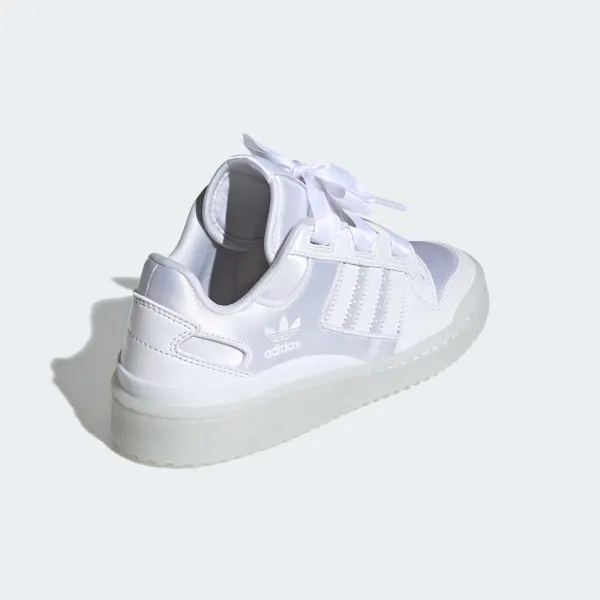 Giày Adidas Forum Satin Low J 'Triple White' H68194 - Ảnh 11
