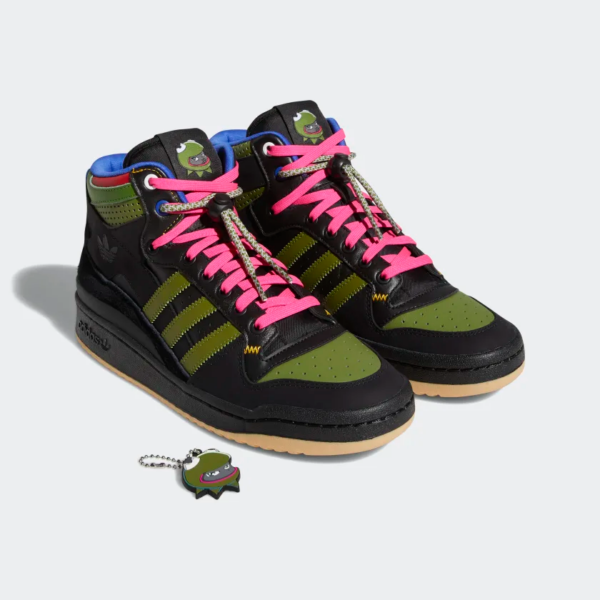 Giày Adidas Forum Mid RT Hebru Brantley 'Black' GZ4396 - Ảnh 3