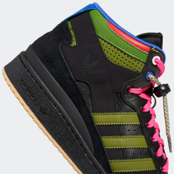 Giày Adidas Forum Mid RT Hebru Brantley 'Black' GZ4396 - Ảnh 6