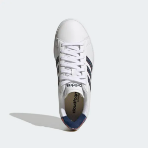 Giay Adidas Grand Court 2.0 'White Mystery Blue' GW7111