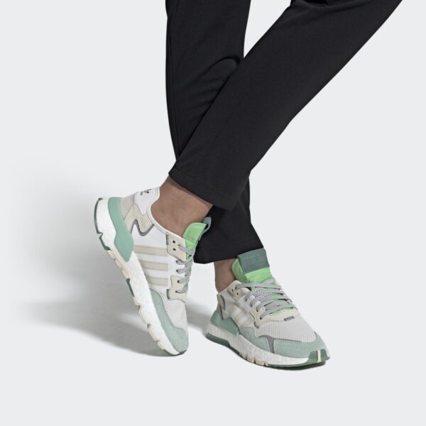 Giày Adidas Wmns Nite Jogger 'White Aluminum' FV1329 - Ảnh 7