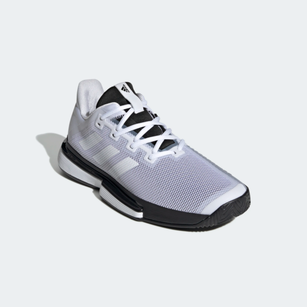 Giày Tennis Adidas SoleMatch Bounce 'White Black' G26602 - Ảnh 4