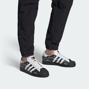 Alternative view of Giày Adidas Superstar 'All Over Print Black' FV2820