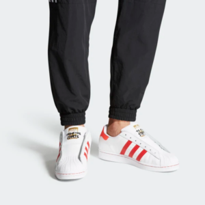 Alternative view of Giày Adidas Superstar Laceless 'White Red' FV2803