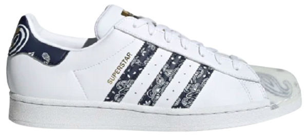 Giày Adidas Superstar 'White Navy' GX3655