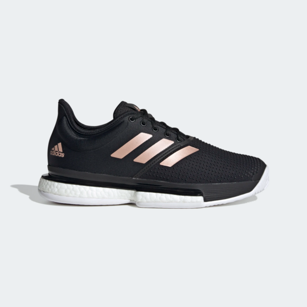 Giày Tennis Adidas Wmns SoleCourt 'Black Copper Metallic' FU8133 - Ảnh 3