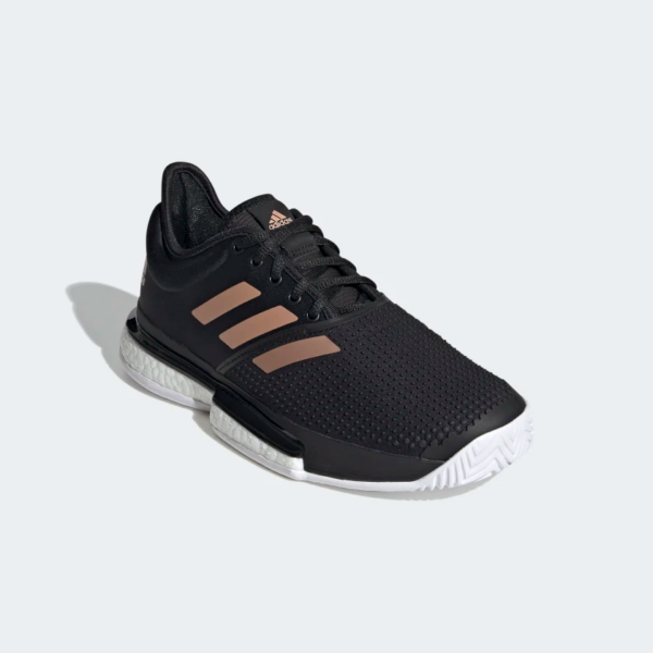 Giày Tennis Adidas Wmns SoleCourt 'Black Copper Metallic' FU8133 - Ảnh 5