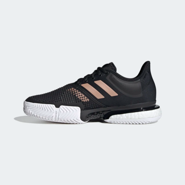Giày Tennis Adidas Wmns SoleCourt 'Black Copper Metallic' FU8133 - Ảnh 4