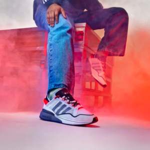 Alternative view of Giày Adidas ZX 2K Boost Pure 'White Grey Orange' H06568