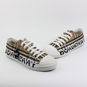 Alternative view of Giày Burberry Logo Print Vintage Check Cotton 'Archive Beige' 80243011