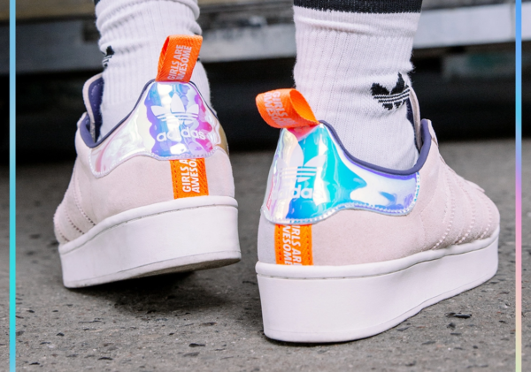 Giày Adidas Girls Are Awesome x Wmns Superstar Bold 'Icey Pink' FW8084 - Ảnh 4