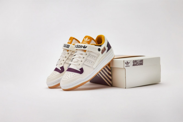 Giày Adidas Girls Are Awesome x Wmns Forum Low 'White Purple Beauty' GY2680 - Ảnh 9