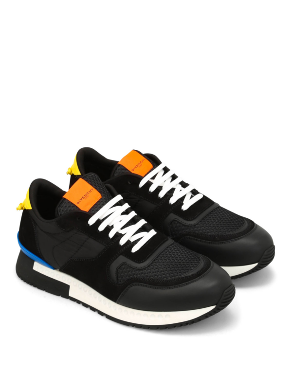 Giày Givenchy Men's Black Fabric Sneakers BM08217980-001 - Ảnh 2