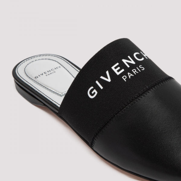 Dép Givenchy Paris Flat Mules In Leather BE2002E01H-001 - Ảnh 2