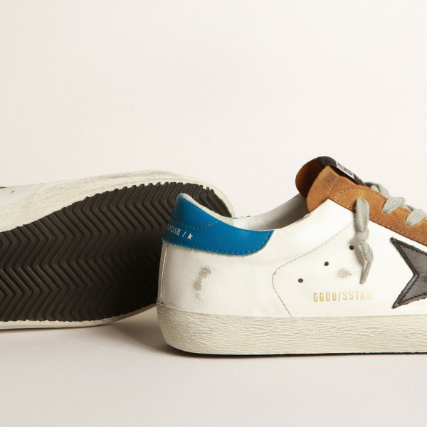 Giày Golden Goose Two-tone Superstar Copper 'Brown And Blue' 8050235379916 - Ảnh 4