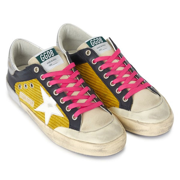 Giày Golden Goose Supper Star 'Yellow Black' GMF00107 F002091 81306 - Ảnh 2