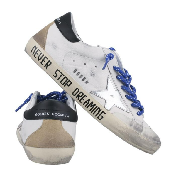 Giày Golden Goose Supper Star 'White Silver' GMF00175 F002553 10906 - Ảnh 2