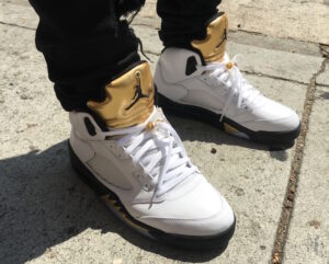 Alternative view of Giày Nike Air Jordan 5 Retro 'Olympic' 136027-133