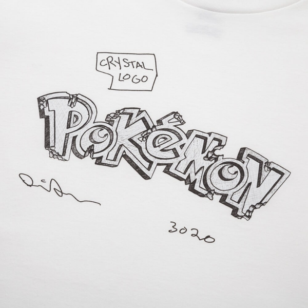 Áo Daniel Arsham x Pokemon x Uniqlo Crystal Logo Tee White DA-XPXUCLWHJ - Ảnh 2