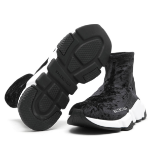 Alternative view of Giày Balenciaga Wmns Speed Trainer 'Crushed Velvet' 593169-W1I82-1021