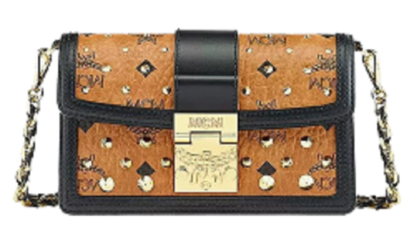 Túi MCM Gretl Crossbody in Gold Studded Visetos MWRCSVI01CO001