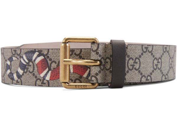 Thắt Lưng Gucci Snake Print Supreme 'Brown' 434520-K5O1T-8692