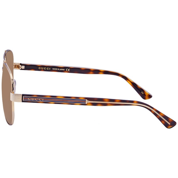 Kính Gucci Brown Aviator 'Crystal' GG0528S-008-63 - Ảnh 2