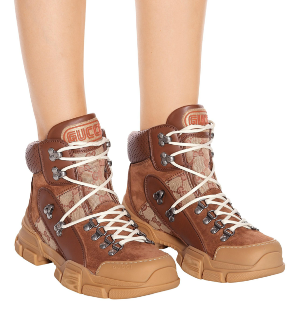 Giày Gucci Leather Original GG Trekking Boot 521679-0P310-2590 - Ảnh 2