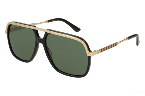 Kính Gucic Black & Gold Metal Frame Pilot Aviator GG0200S-001 - Ảnh 3