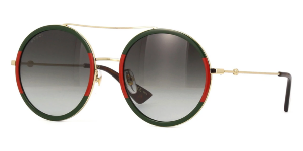 Kính Gucci Red Green Gold Oversized Round GG0061S-003 - Ảnh 2