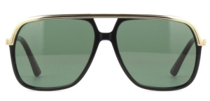 Kính Gucic Black & Gold Metal Frame Pilot Aviator GG0200S-001