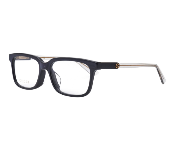 Kính Gucci Black Plastic Rectangle Eyeglasses GG0557OJ-003 - Ảnh 2