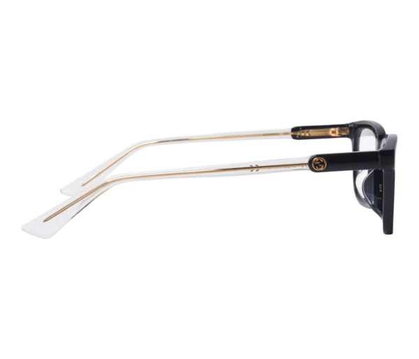 Kính Gucci Black Plastic Rectangle Eyeglasses GG0557OJ-003 - Ảnh 3