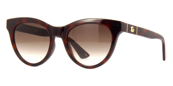 Kính Gucci Brown Havana Cat-eye Ladies GG0763S-002 - Ảnh 3