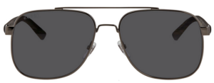 Kính Gucci Grey Aviator 'Ruthenium' GG0422S-001-60