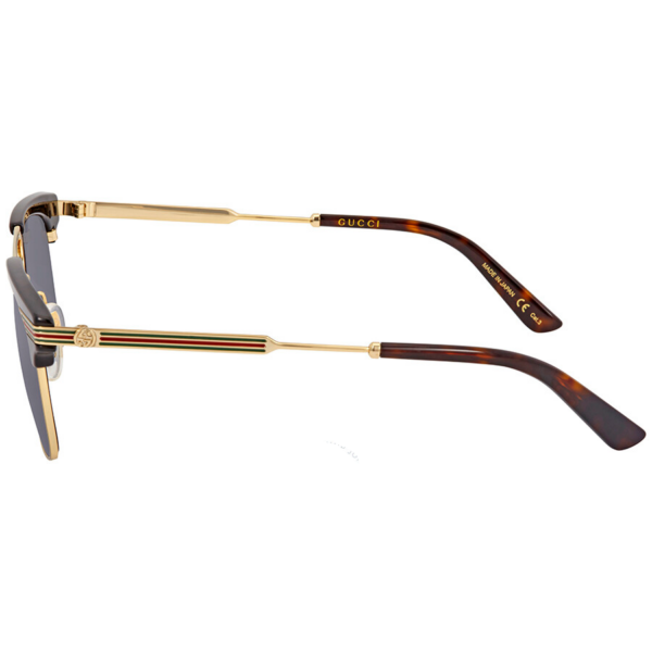 Kính Gucci Grey Square 'Gold Black' GG0287S-001-52 - Ảnh 3
