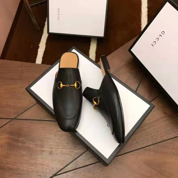 Giày Gucci Princetown leather Slipper 426219-BLM00-1000 - Ảnh 5