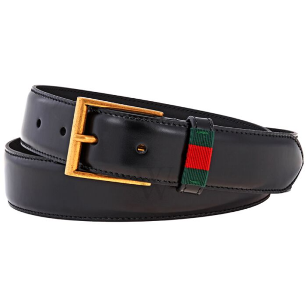 Thắt Lưng Gucci Web Stripe Leather Belt 495125-DT99T-1060 - Ảnh 5