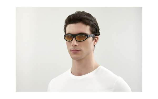 Kính Gucci Mask Men's Sunglasses 'Yellow' GG1062S-001-54 - Ảnh 3