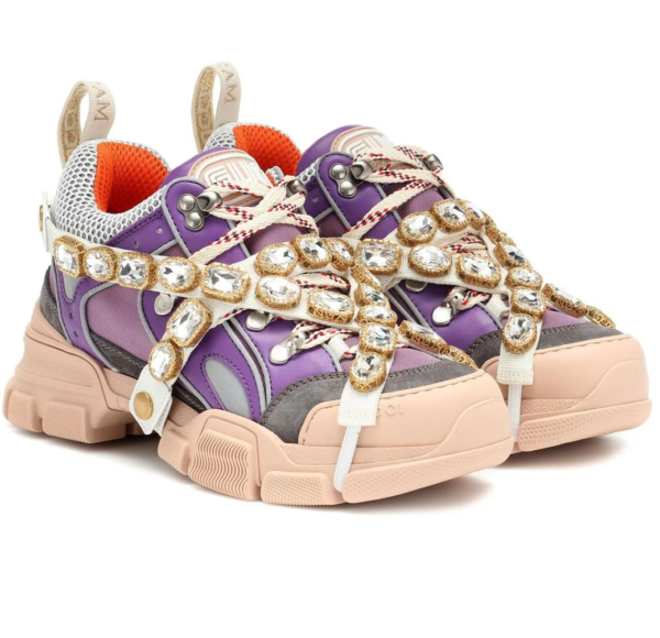 Giày Gucci Wmns Flashtrek 'Crystals New Lavender' 541445 9PYK0 5390 - Ảnh 2