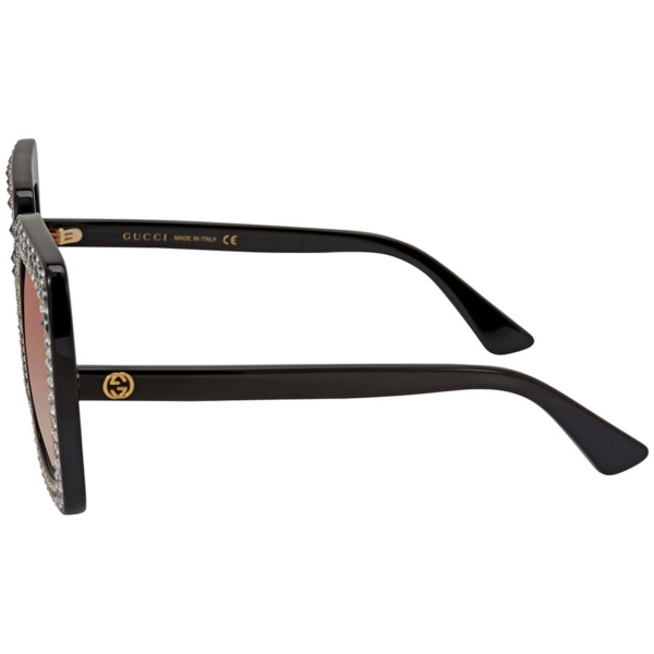 Kính Gucci Red Gradient Square 'Black' GG0148S-005-53 - Ảnh 3