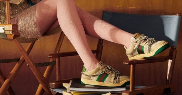 Giày Gucci Wmns Screener 'Green Orange' 577684 9PYQ0 9116 - Ảnh 2